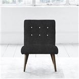Eva Chair - White Buttons - Walnut Leg - Elrick Granite
