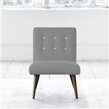 Eva Chair - White Buttons - Walnut Leg - Cassia Zinc