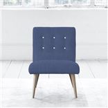 Eva Chair - White Buttons - Beech Leg - Brera Lino Marine