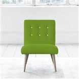 Eva Chair - White Buttons - Beech Leg - Brera Lino Leaf