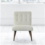 Eva Chair - White Buttons - Walnut Leg - Brera Lino Natural