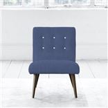 Eva Chair - White Buttons - Walnut Leg - Brera Lino Marine