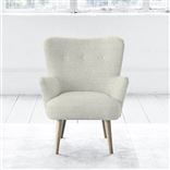 Florence Chair - White Buttons - Beech Leg - Brera Lino Natural