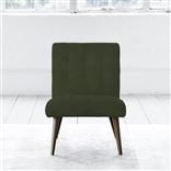 Eva Chair - Self Buttons - Walnut Legs - Cassia Fern
