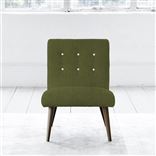 Eva Chair - White Buttons - Walnut Legs - Brera Lino Moss