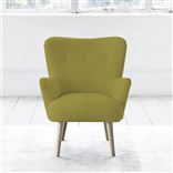 Florence Chair - Self Buttons - Beech Legs - Cassia Acacia