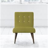 Eva Chair - White Buttons - Walnut Legs - Cassia Acacia