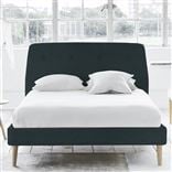Cosmo Single Bed - Self Buttons - Beech Legs - Cassia Mist
