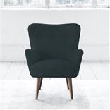 Florence Chair - Self Buttons - Walnut Legs - Cassia Mist