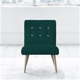 Eva Chair - White Buttons - Beech Legs - Cassia Azure