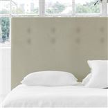 Polka Alto Single Headboard - Self Buttons - Cassia Dove