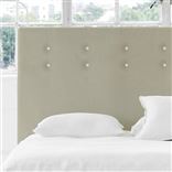 Polka Alto Single Headboard - White Buttons - Cassia Dove