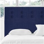 Polka Alto Single Headboard - Self Buttons - Brera Lino Ultra Marine