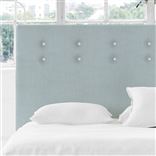 Polka Alto King Headboard - White Buttons - Brera Lino Lapis