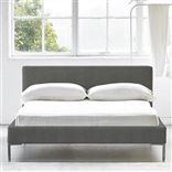 Square Low Superking Bed - Metal Legs - Brera Lino Granite