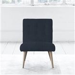 Eva Chair - Self Buttons - Beech Legs - Brera Lino Denim