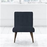 Eva Chair - Self Buttons - Walnut Legs - Brera Lino Denim