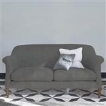 Paris 2.5 Seat Sofa - Walnut Legs - Brera Lino Granite