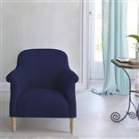 Paris Chair - Natural Legs - Brera Lino Ultra Marine