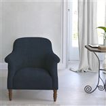 Paris Chair - Walnut Legs - Brera Lino Denim