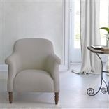 Paris Chair - Walnut Legs - Brera Lino Platinum
