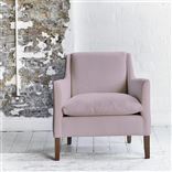 Milan Chair - Walnut Legs - Brera Lino Pale Rose