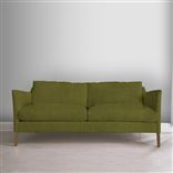 Milan 2.5 Seat Sofa - Walnut Legs - Brera Lino Moss
