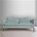 Milan 2.5 Seat Sofa - Walnut Legs - Brera Lino Celadon