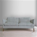 Milan 2.5 Seat Sofa - Walnut Legs - Brera Lino Lapis