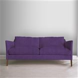 Milan 2.5 Seat Sofa - Walnut Legs - Brera Lino Violet