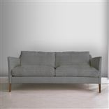 Milan 2.5 Seat Sofa - Walnut Legs - Brera Lino Zinc