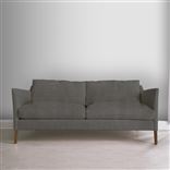 Milan 2.5 Seat Sofa - Walnut Legs - Brera Lino Granite