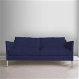 Milan 2.5 Seat Sofa - Natural Legs - Brera Lino Ultra Marine
