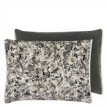 Odisha Graphite Velvet Decorative Pillow