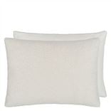 Polwarth Chalk Faux Fur Decorative Pillow 