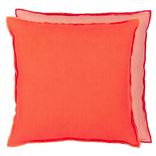 Coussin Brera Lino Nasturtium & Papaya Linen