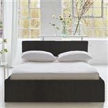 Square Loose Bed Low - Double - Brera Lino - Espresso - Beech Leg