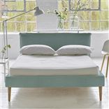 Pillow Low Bed - Double - Brera Lino Celadon - Beech Leg