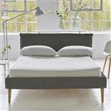 Pillow Low Bed - Double - Brera Lino Granite - Beech Leg