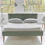 Pillow Low Bed - Double - Brera Lino Jade - Beech Leg