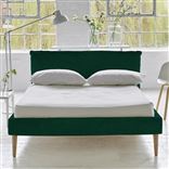 Pillow Low Bed - Double - Cassia Azure - Beech Leg