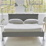 Pillow Low Bed - Double - Cassia Zinc - Metal Leg