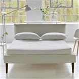 Pillow Low Bed - Double - Brera Lino Natural - Walnut Leg