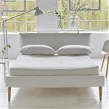 Pillow Low Bed - King  - Brera Lino Alabaster - Beech Leg