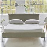 Pillow Low Bed - King  - Brera Lino Pebble - Metal Leg