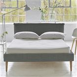 Pillow Low Bed - Single - Brera Lino Zinc - Beech Leg