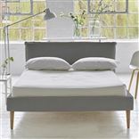 Pillow Low Bed - Superking - Cassia Zinc - Beech Leg