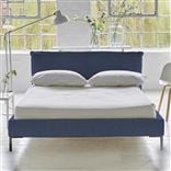 Pillow Low Bed - Superking - Brera Lino Marine - Metal Leg