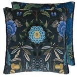 Brocart Decoratif Velours Indigo Decorative Pillow