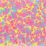 3 Sheets of Hand Marbled Neon Pink Gift Wrap